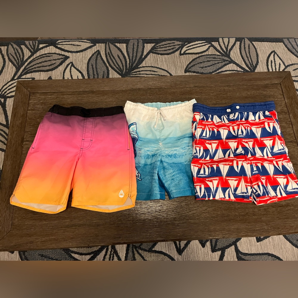 Trio on Swim Shorts